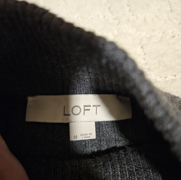 LOFT Gray Ribbed Knit Set - Picture 4 of 7